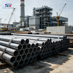 Fourniture en gros de tuyaux ASTM A106 pour un projet de construction de centrale électrique