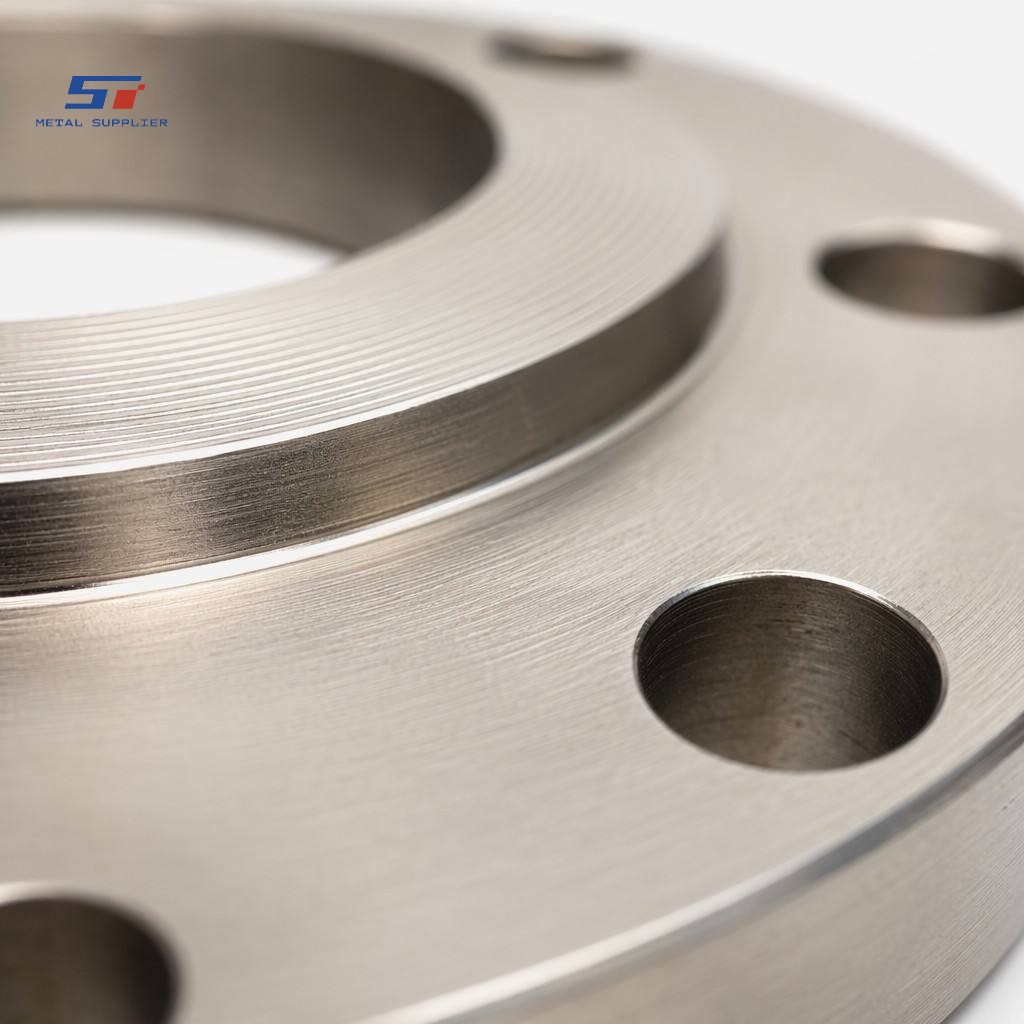 CNC milled duplex stainless steel flange